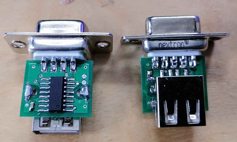 MouSTer adapter, front and back side
